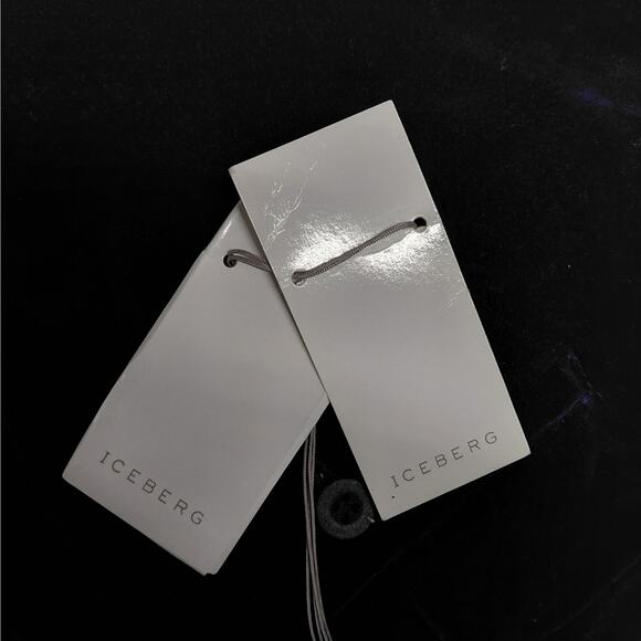 Iceberg Pants Mens 50(US 34) Navy Blue Velvet Dress Trouser Made in Italy NWT - Picture 6 of 9